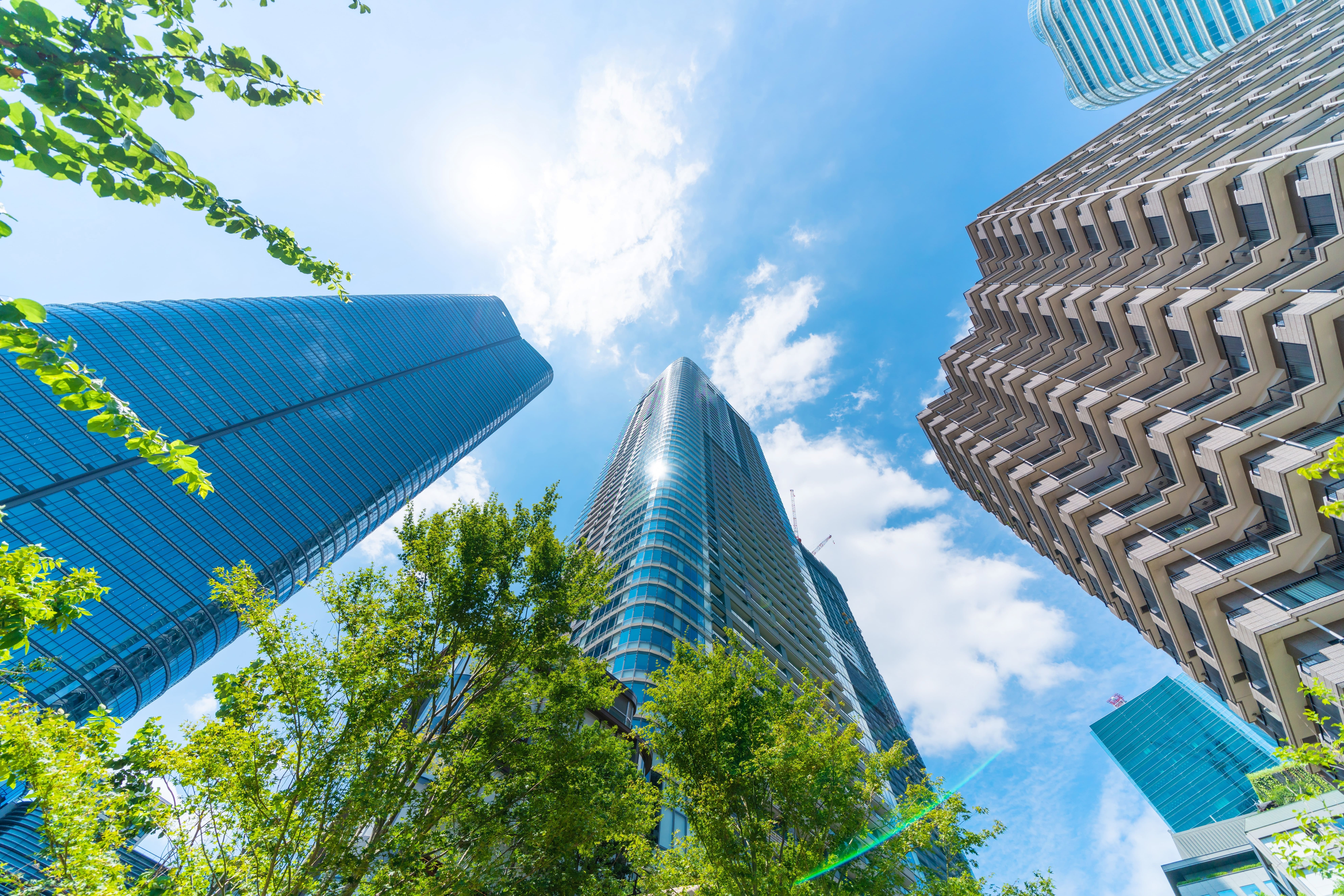 Modern buildings